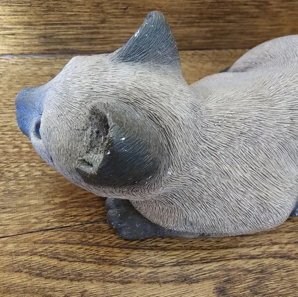 VINTAGE Sandra Brue 1981 Hand Painted/Cast Siamese Cat Figurine - Picture 7 of 9